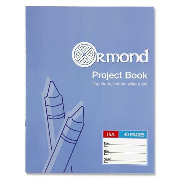 Ormond No. 15A Project Book (40 Pages)