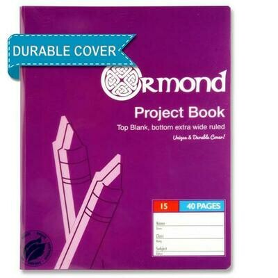 Durable Ormond No. 15 Project Book (40 Pages)