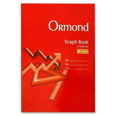 Ormond A4 Graph Book (40 Pages)