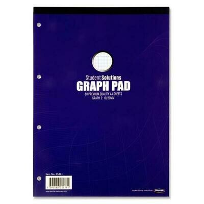 Student Solutions A4 Graph Pad (80 Pages)