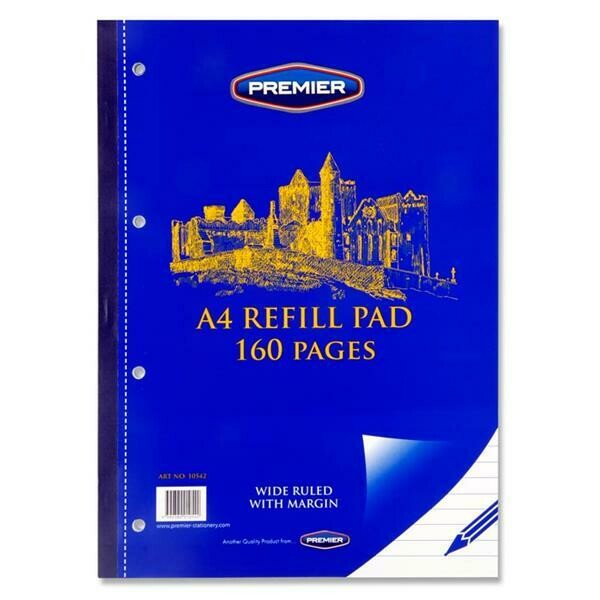 Premier A4 Side Bound Refill Pad (160 Pages)