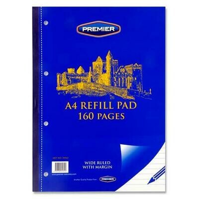 Premier A4 Side Bound Refill Pad (160 Pages)