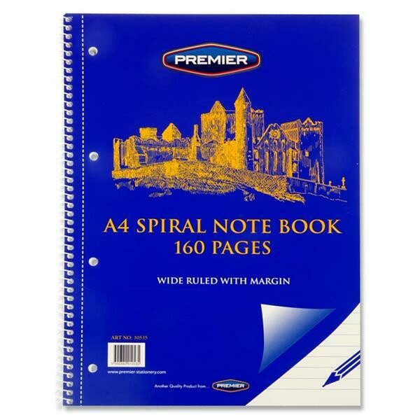Premier A4 Spiral Refill Pad (160 Pages)
