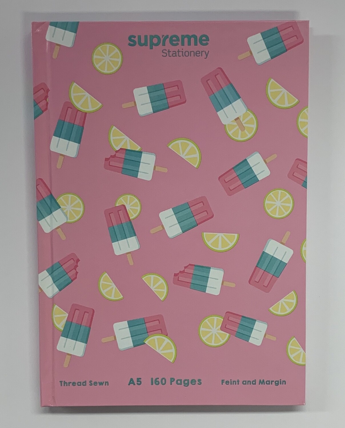 Patterned A5 Hardback Book (160 Pages), Designs: Ice Pop