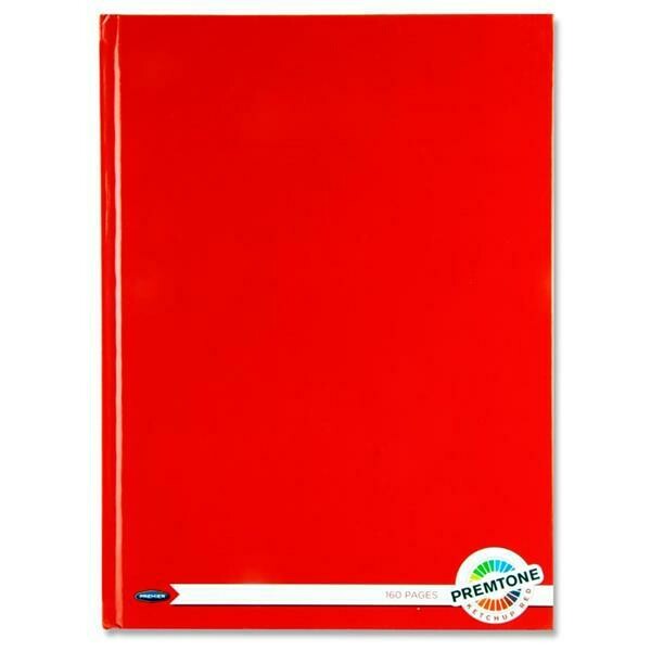 Premto A4 Ketchup Red Hardback Book (160 Pages)