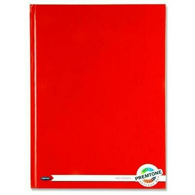 Premto A4 Ketchup Red Hardback Book (160 Pages)
