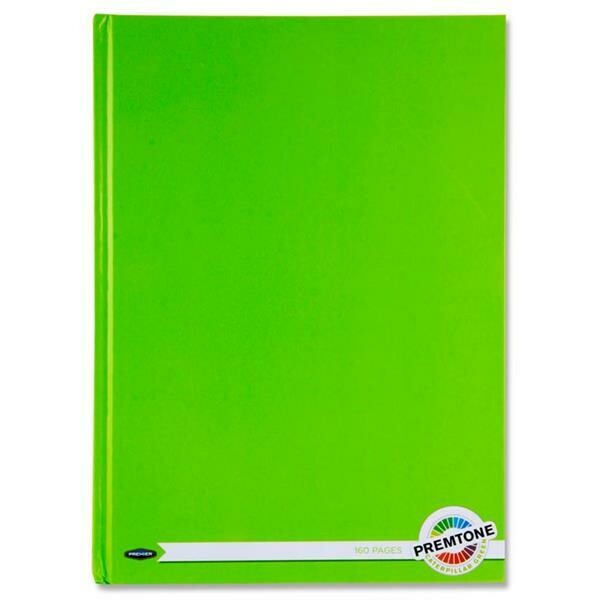 Premto A4 Caterpillar Green Hardback Book (160 Pages)