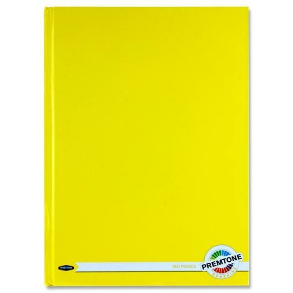 Premto A4 Sunshine Yellow Hardback Book (160 Pages)