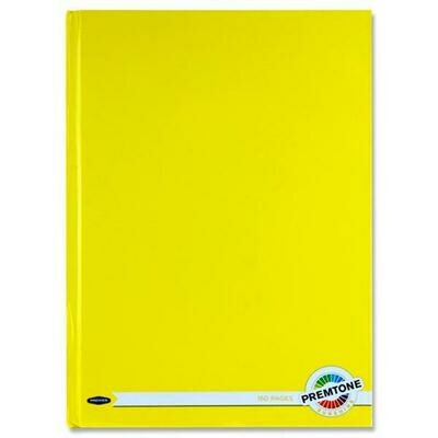 Premto A4 Sunshine Yellow Hardback Book (160 Pages)