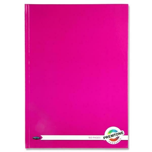 Premto A4 Fandango Pink Hardback Book (160 Pages)