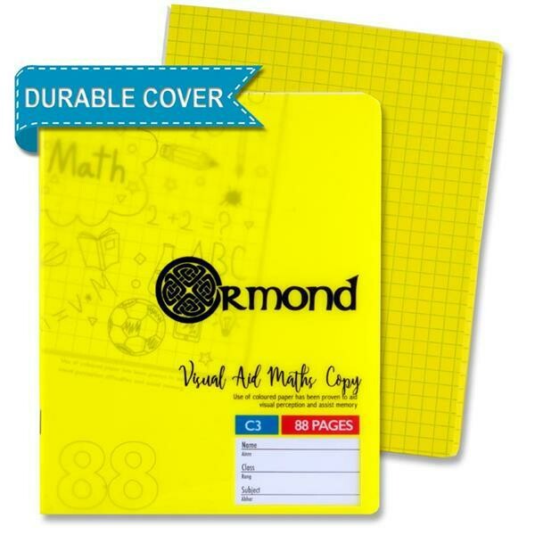 Ormond Yellow Visual Aid Durable Sum Copy (88 Pages)