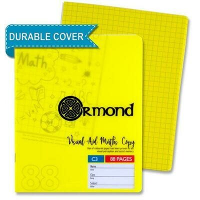 Ormond Yellow Visual Aid Durable Sum Copy (88 Pages)
