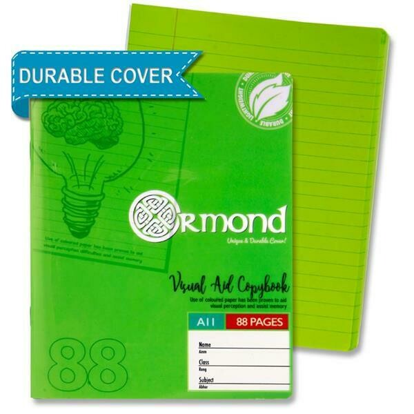 Ormond Green Visual Aid Durable Writing Copy (88 Pages)