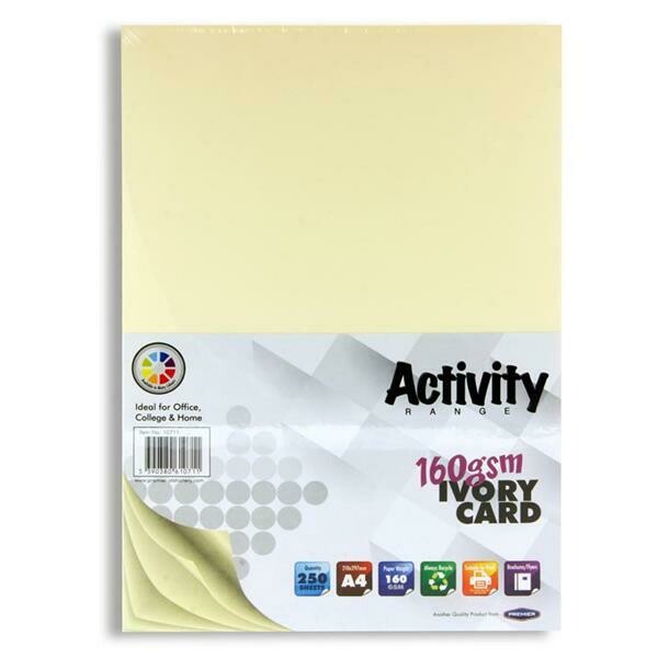 Premier A4 160gsm Ivory Card (Pkt 250)