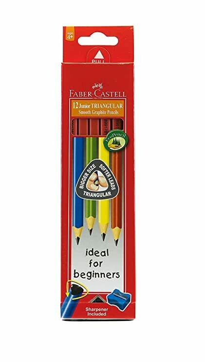 Faber Castell Junior Triangular Pencils (Pkt 12)