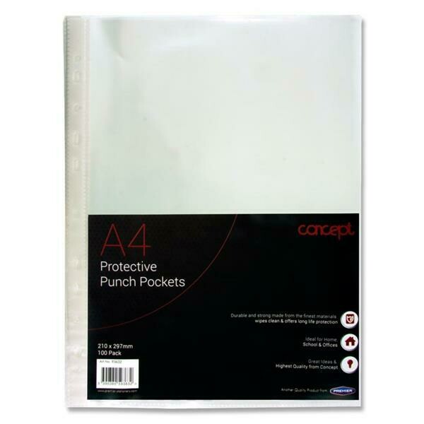 Concept A4 Poly Pockets (Pkt 100)
