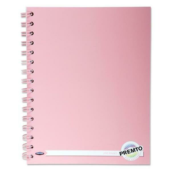 Eco-Smart Shorthand Spiral Notebook (160 Pages), Colours: Pink