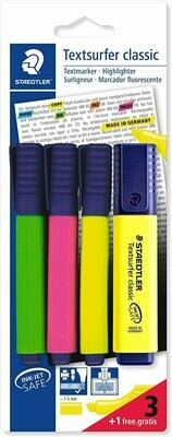 Staedtler Highlighters (Pkt 4)