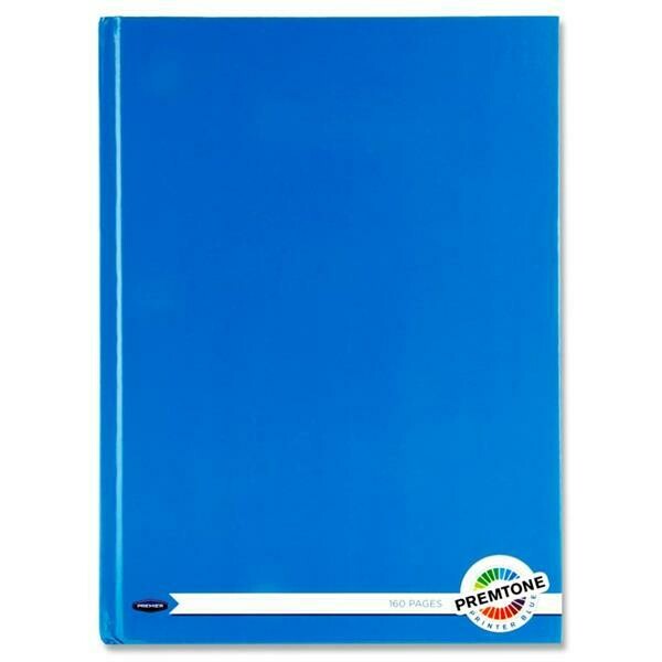 Premto A4 Printer Blue Hardback Book (160 Pages)