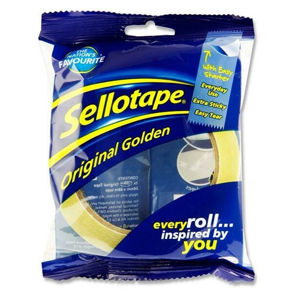 Sellotape Original Golden Tape (24mm x 66m)