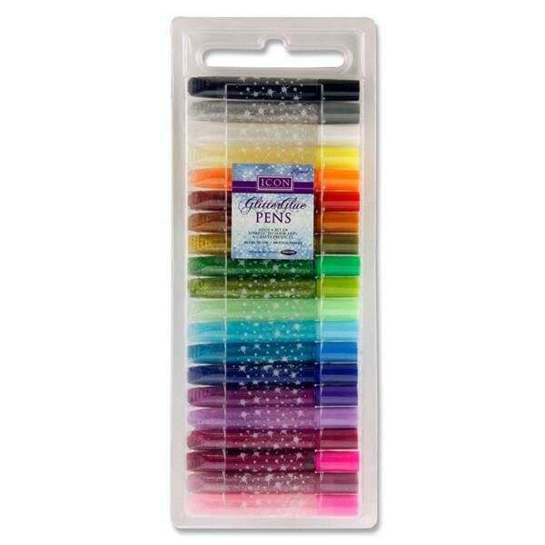 Icon Glitter Glue Pens (Pkt 20)