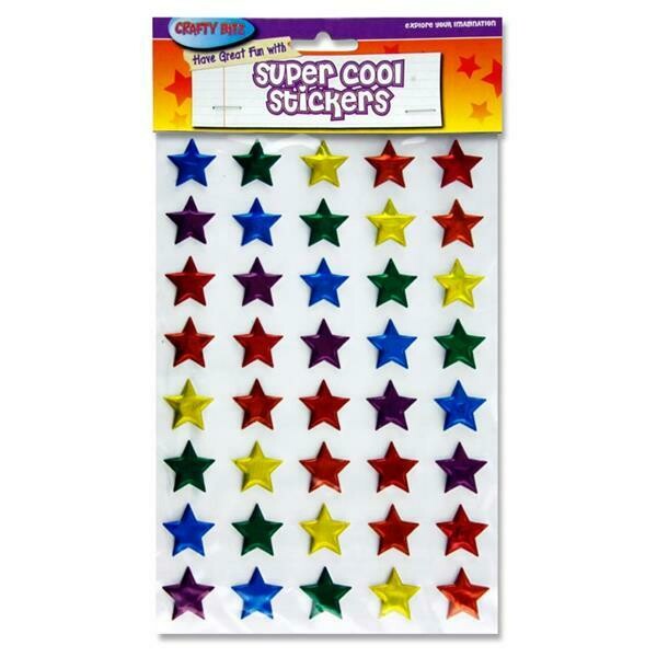 Crafty Bitz Super Cool Puffy Stickers, Designs: Stars
