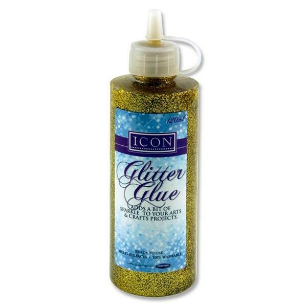 Icon Glitter Glue Gold 120ml