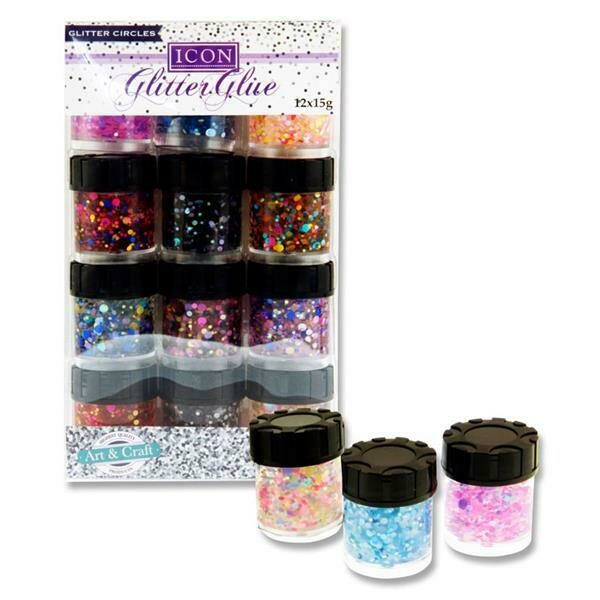 Icon Glitter Glue  12 x 15g