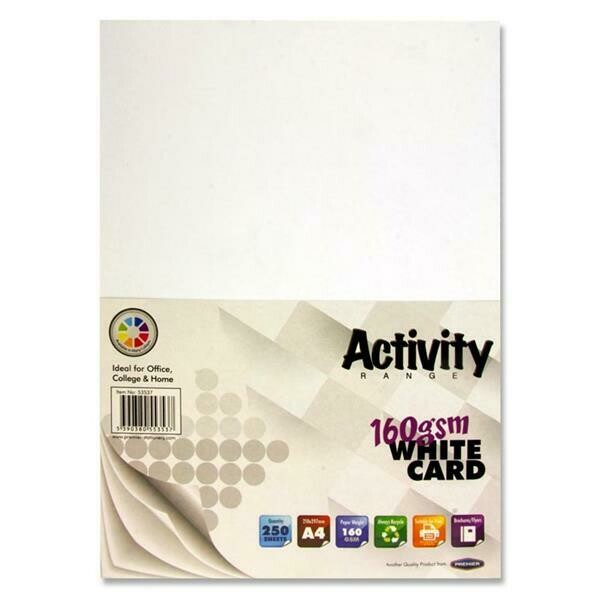Premier A4 160gsm White  Card (Pkt  250)