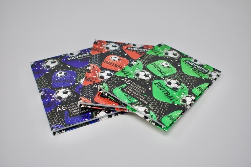 A6 Football Hardback Notebook (128 Pages)