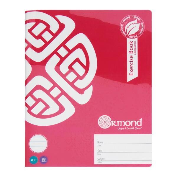 Durable Bright Ormond Copy (88 Pages), Colours: Pink