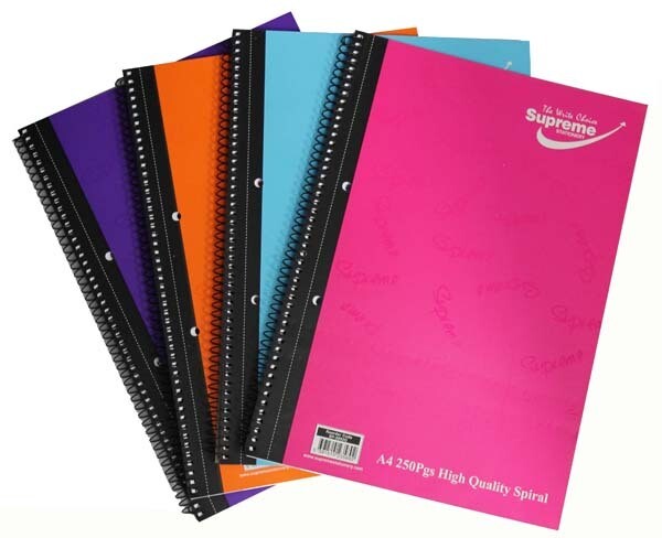 Supreme A4 Spiral Refill Pad (250Pages)