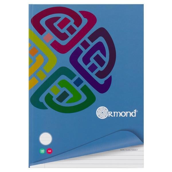Ormond A4 Hardback Book (160 Pages), Colours: Light Blue