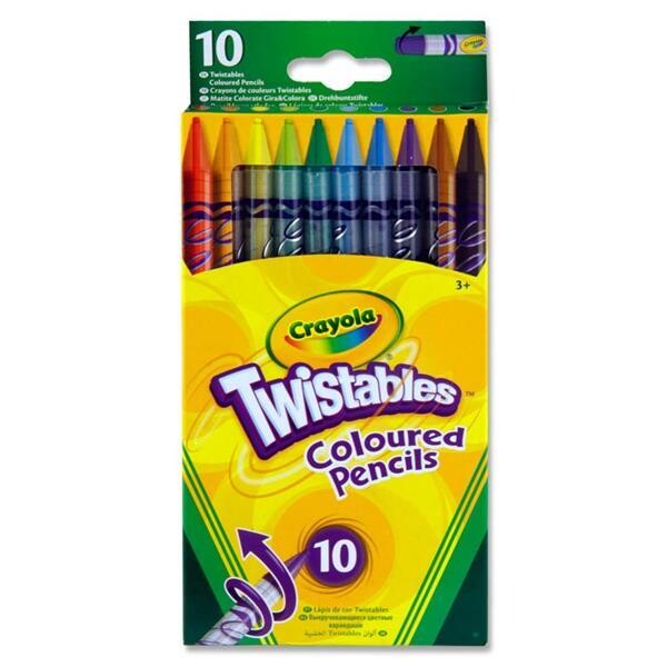 Crayola Twistables Coloured Pencils (Pkt 10)