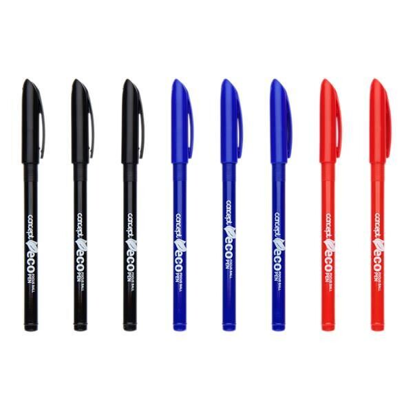 Eco Smart 0.8mm Ballpoint Pens (Pkt 8)