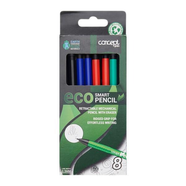 Eco-Smart 0.5mm Mechanical Pencils (Pkt 8)