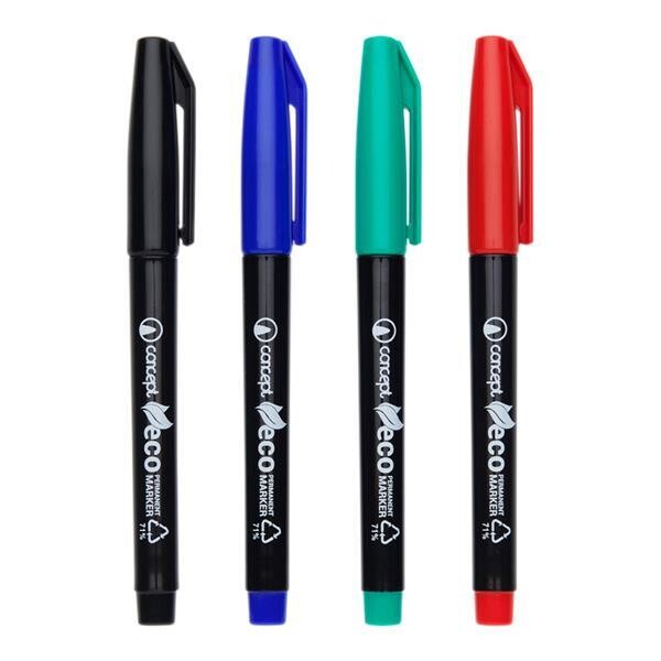 Eco Smart 1-2mm Permanent Markers (Pkt 4)