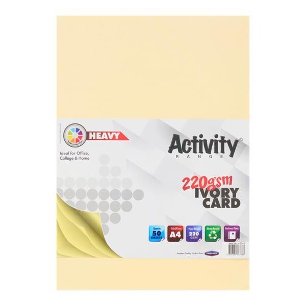 Premier A4 220gsm Ivory Card (Pkt 50)