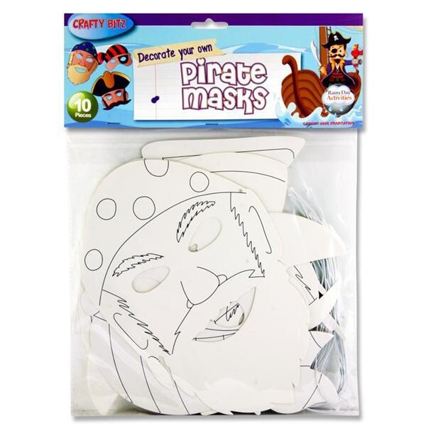 Crafty Bitz Pirate Masks (Pkt 10)