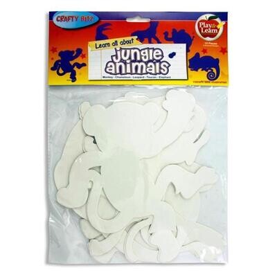 Crafty Bitz Jungle Animals Cutouts (Pkt 15)