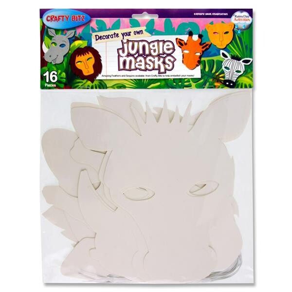 Crafty Bitz Jungle Masks (Pkt 16)