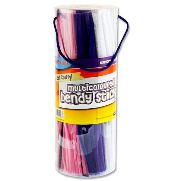 Crafty Bitz Assorted Multicoloured Pipe Cleaners (Pkt 350)