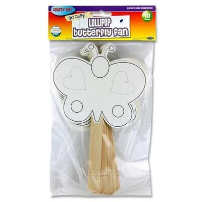Crafty Bitz Butterfly Fan (Pkt 10)