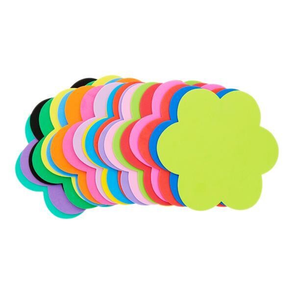 Craft Bitz Assorted Colours Foam Flowers (Pkt 20)