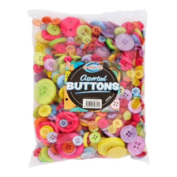 Crafty Bitz Assorted Craft Buttons (300g)