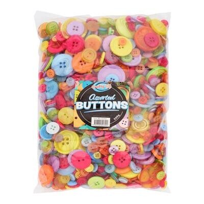 Crafty Bitz Assorted Craft Buttons (500g)