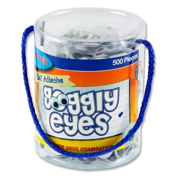 Crafty Bitz 15mm Googly Eyes (Pkt 500)