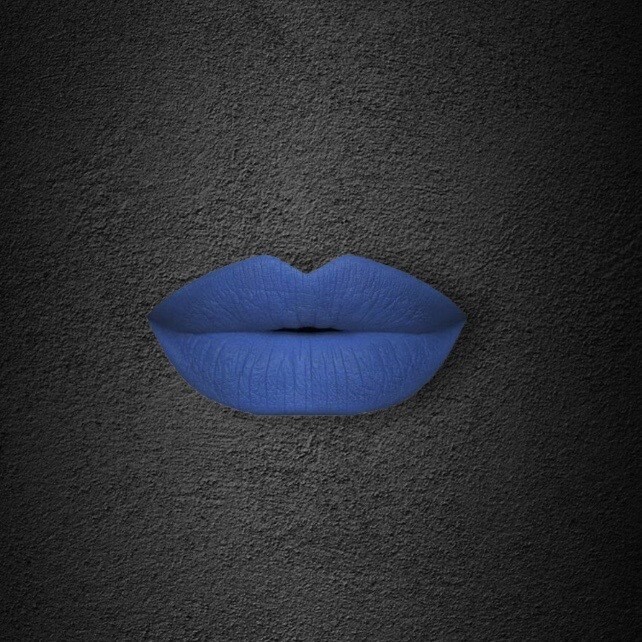 Painted ROYAL BLUE LIQUID LIPSTICK