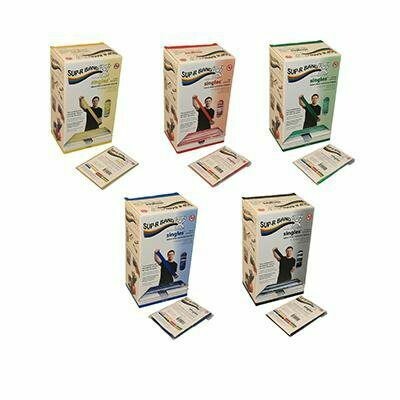 SUP-R BAND DISPENSER PACK LATEX FREE RESISTANCE BAND