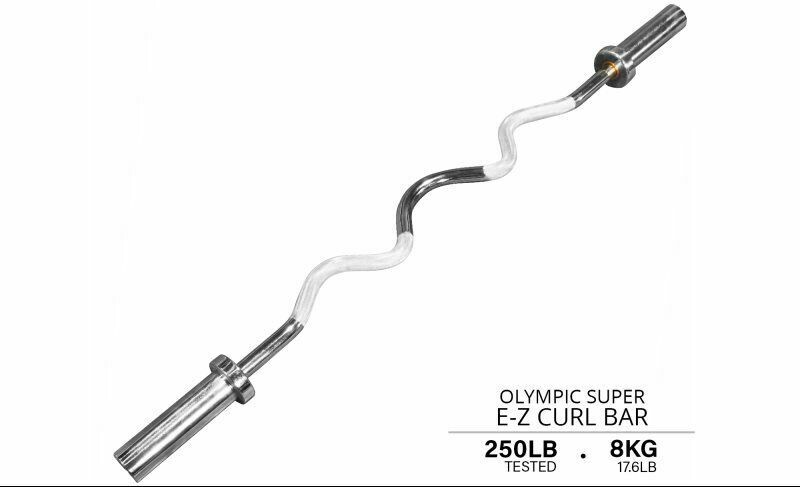 IRON ARMOUR OLYMPIC SUPER EZ CURL BAR WITH COLLARS